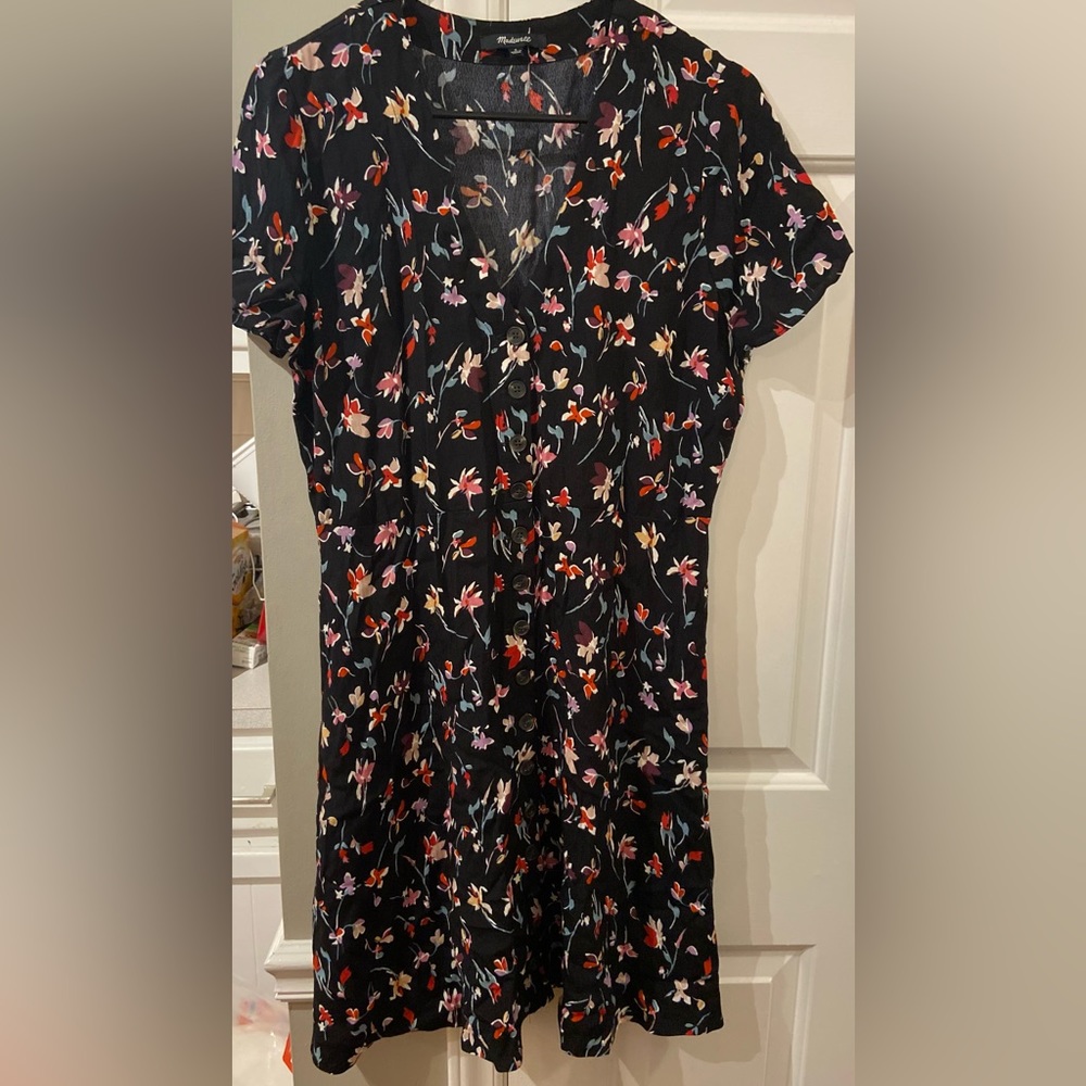 Women’s Madewell Silkbutton Swing Dress Size 6